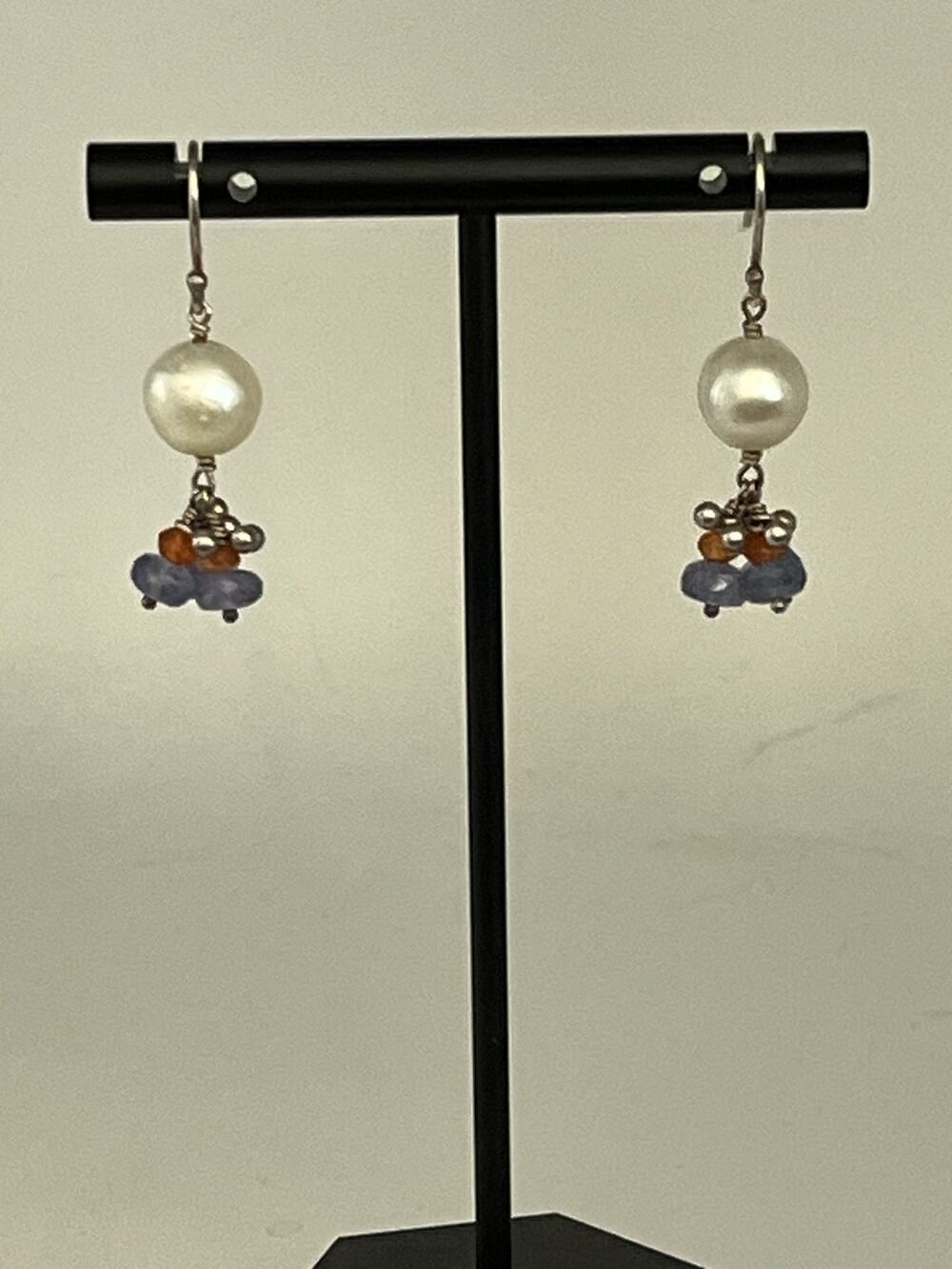Mississippi River Pearls Gem Earrings
